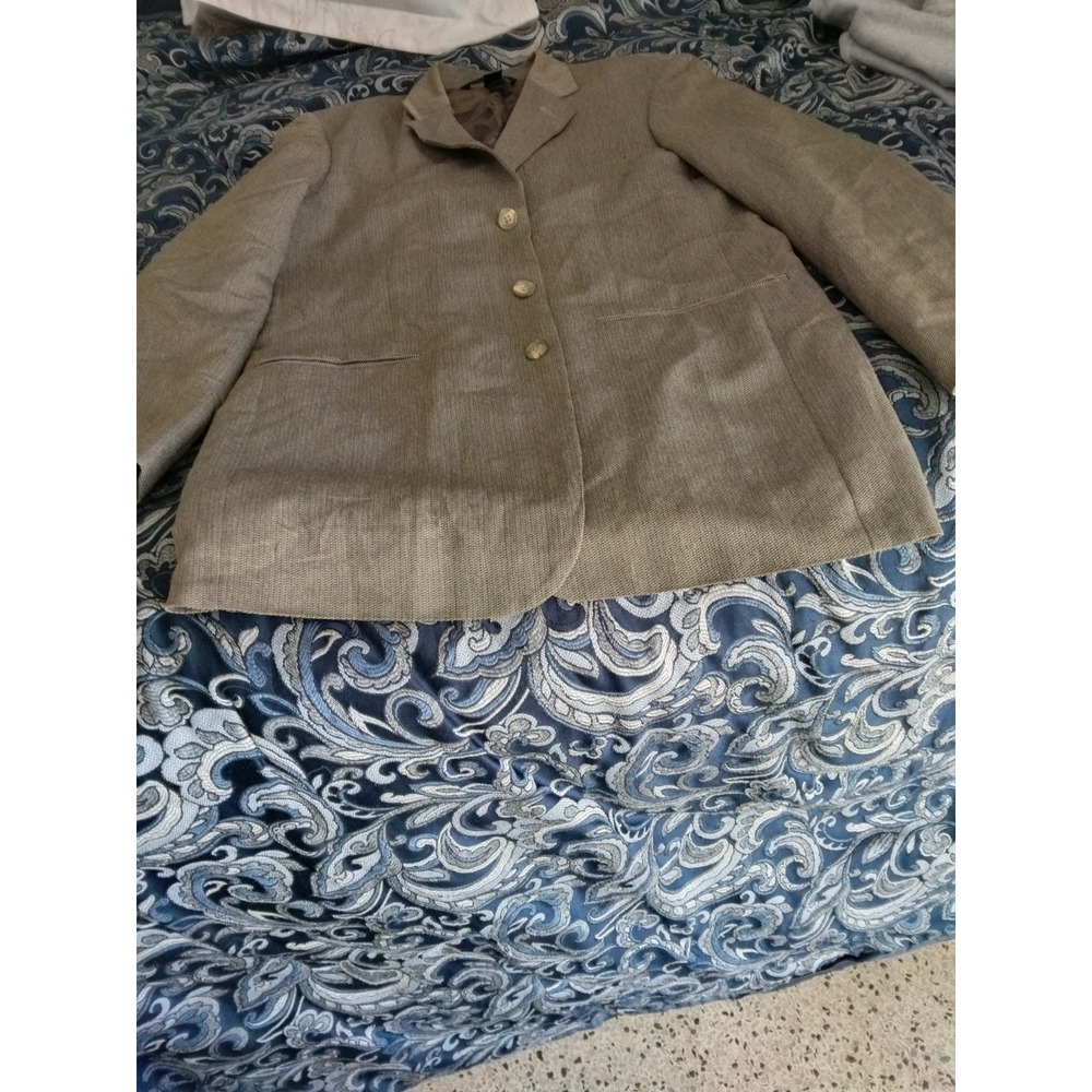 Vintage Claiborne Casual 42R Mens Sports Coat Blazer Jacket Brown coat suit
